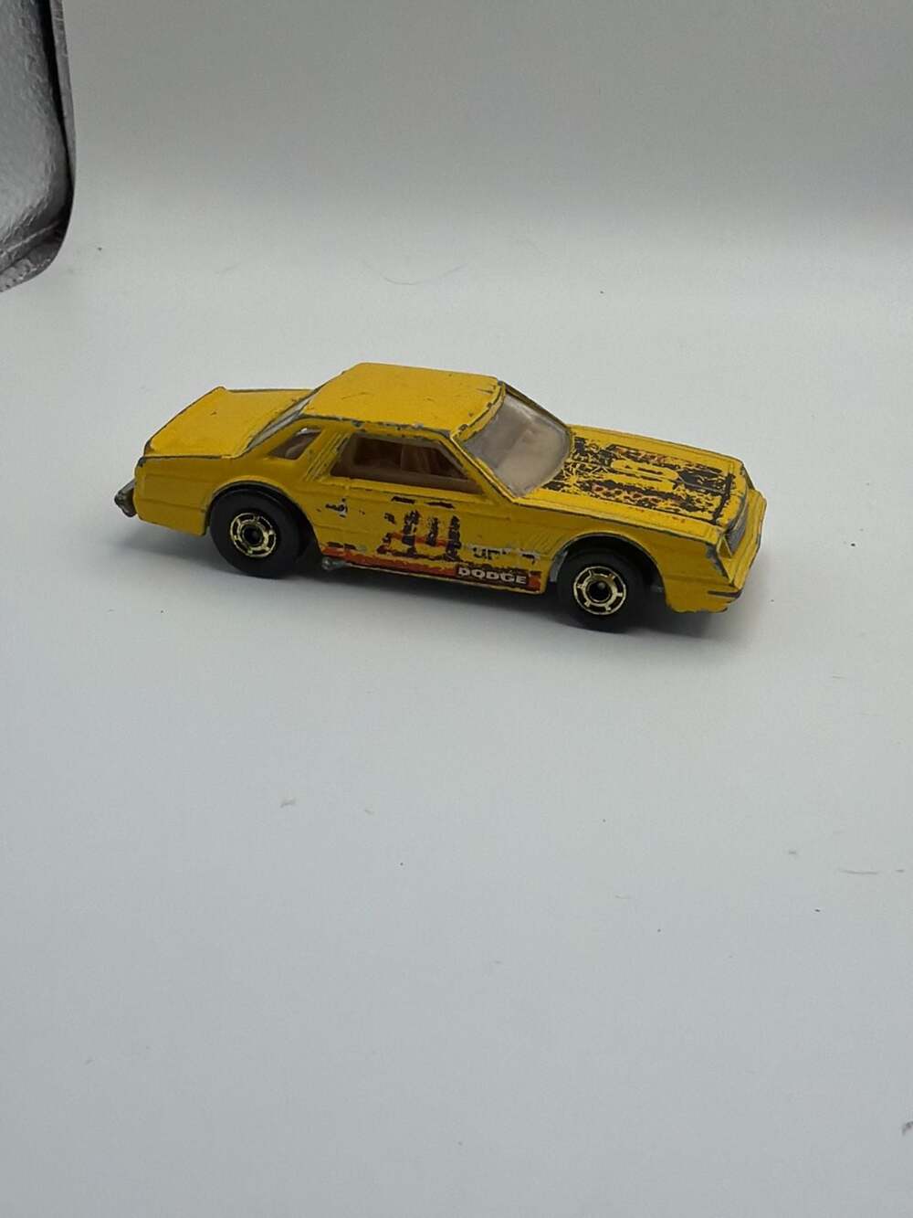 Vintage 1980 Hot Wheels Dodge Mirada Stocker #10 Yellow Diecast Car